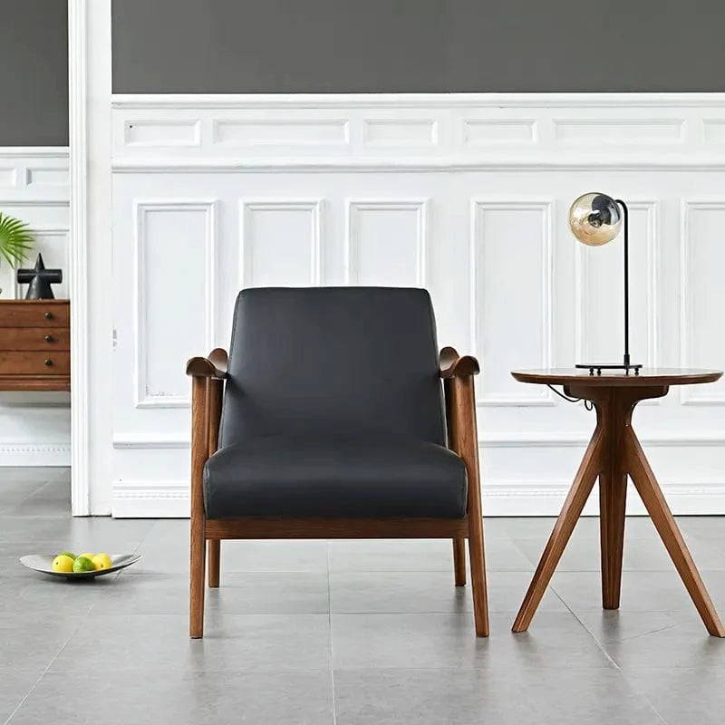 BroDeals Arm Chairs, Recliners & Sleeper Chairs Mid-Century Armchair Black