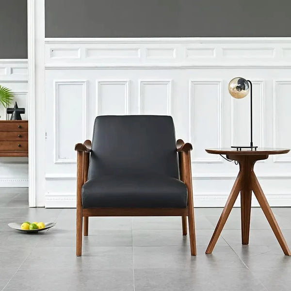 BroDeals Arm Chairs, Recliners & Sleeper Chairs Mid-Century Armchair Black