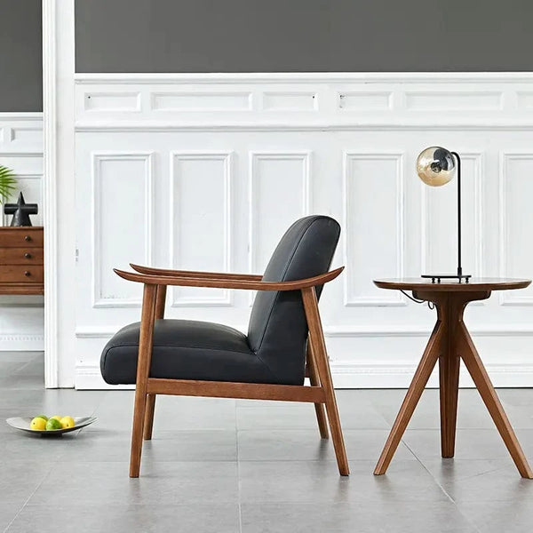 BroDeals Arm Chairs, Recliners & Sleeper Chairs Mid-Century Armchair Black
