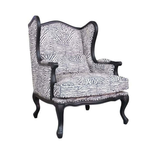 BroDeals Arm Chairs, Recliners & Sleeper Chairs Occasional Chair-Zebra Design