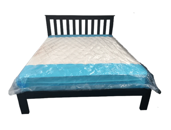 BroDeals Bed Frame Classic Double Bed Black