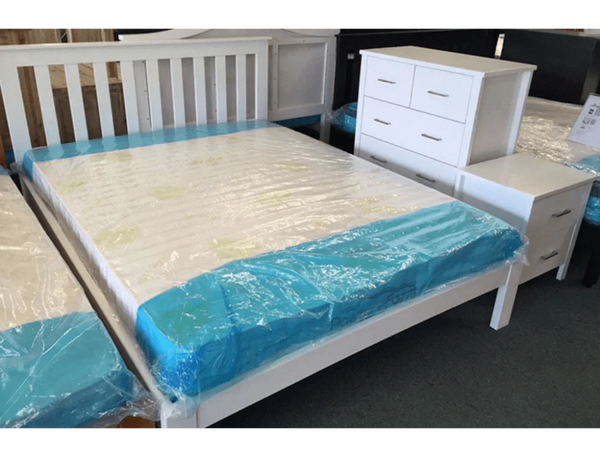 BroDeals Bed Frame Classic Single Bed White