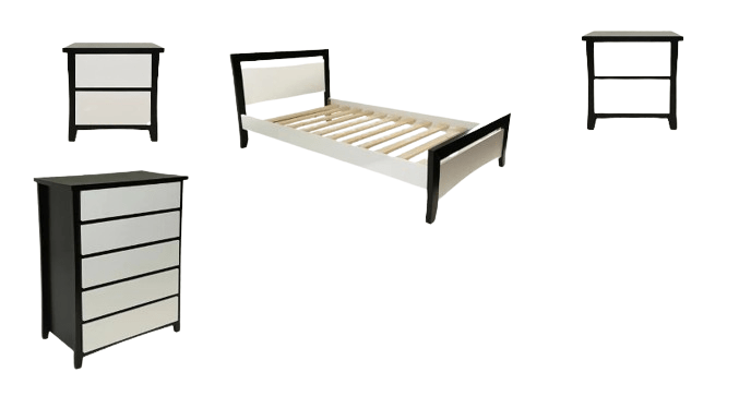 BroDeals Bedroom Furniture Sets Patrick 4 Pcs Bedroom Suite