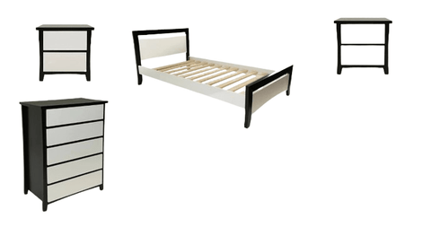 BroDeals Bedroom Furniture Sets Patrick 4 Pcs Bedroom Suite
