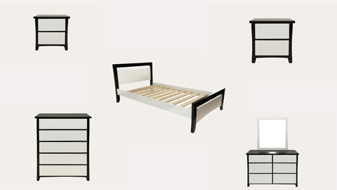 BroDeals Bedroom Furniture Sets Patrick 5 Pcs Bedroom Suite