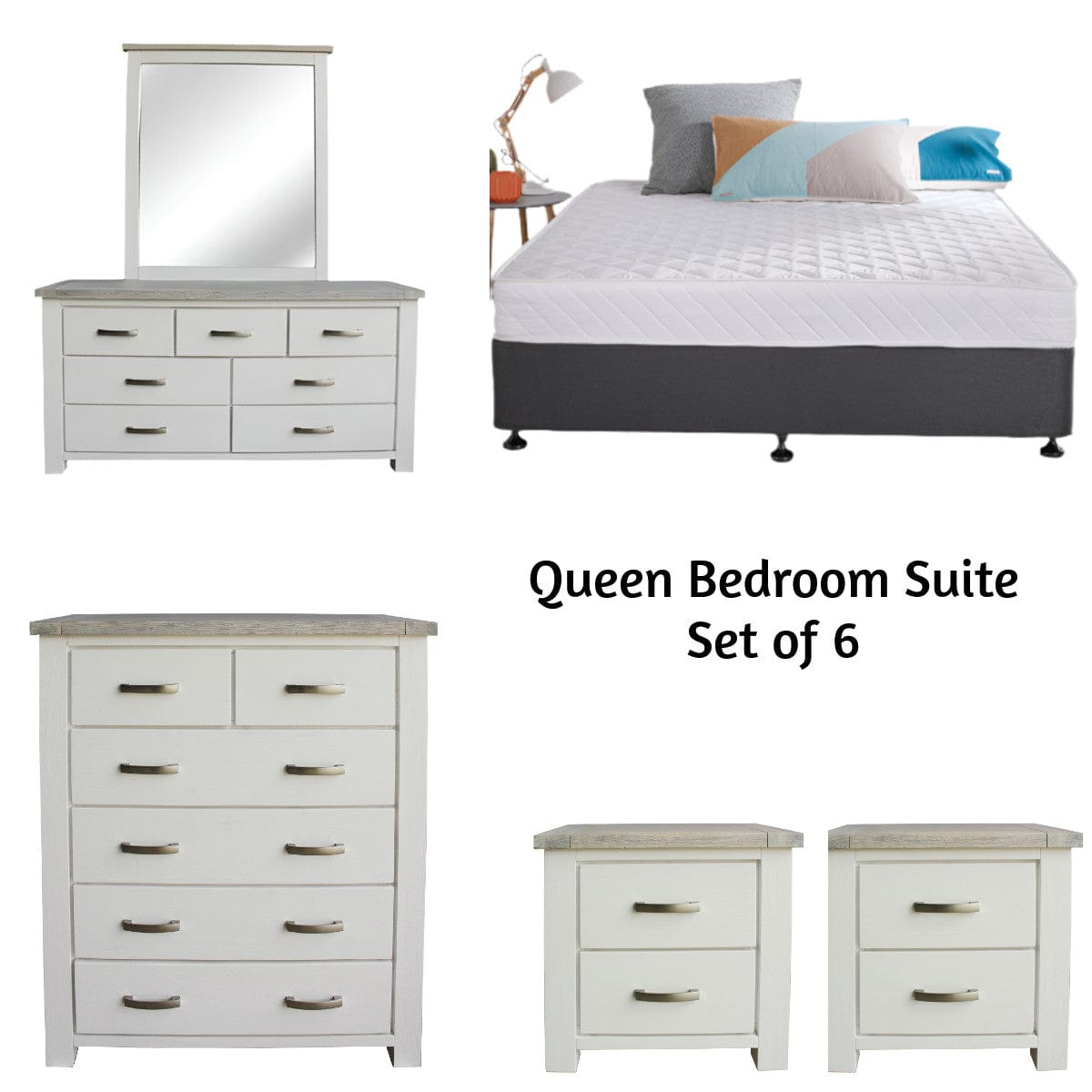 BroDeals bedroom set Ashland Bedroom Suite - Set of 6