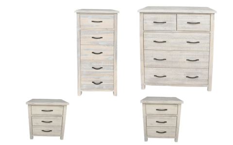 BroDeals bedroom set Tallboy | Slimboy | BedsideTables - Set of 4