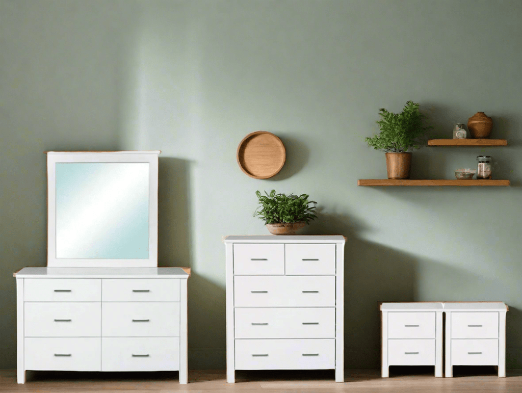 BroDeals bedroom set Tina White Bedroom Suite - Set of 4