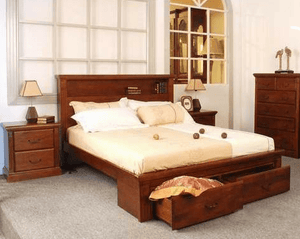 BroDeals Bedroom Suite Marina 4Pcs Bedroom Suite with Storage Drawers - King