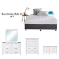 BroDeals Bedroom Suite Tina bedroom Suite White - Set of 6