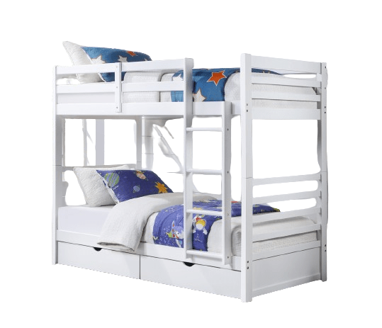 BroDeals Beds & Bed Frames Bunk Bed with Two Bottom Drawers
