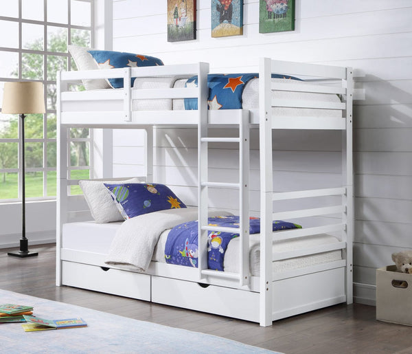 BroDeals Beds & Bed Frames Bunk Bed with Two Bottom Drawers
