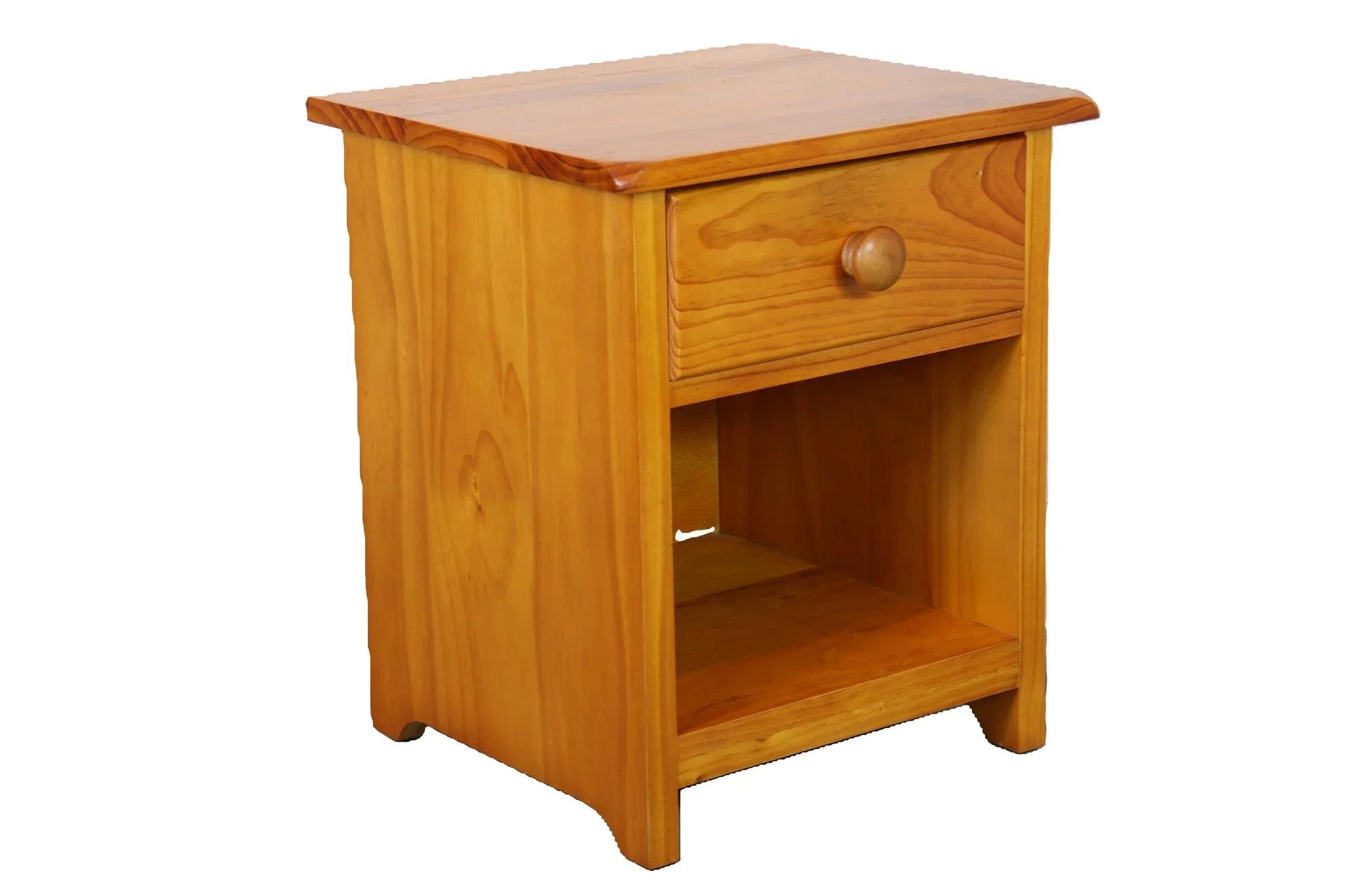 BroDeals Bedside Table NZ Pine Bedside Table - Natural