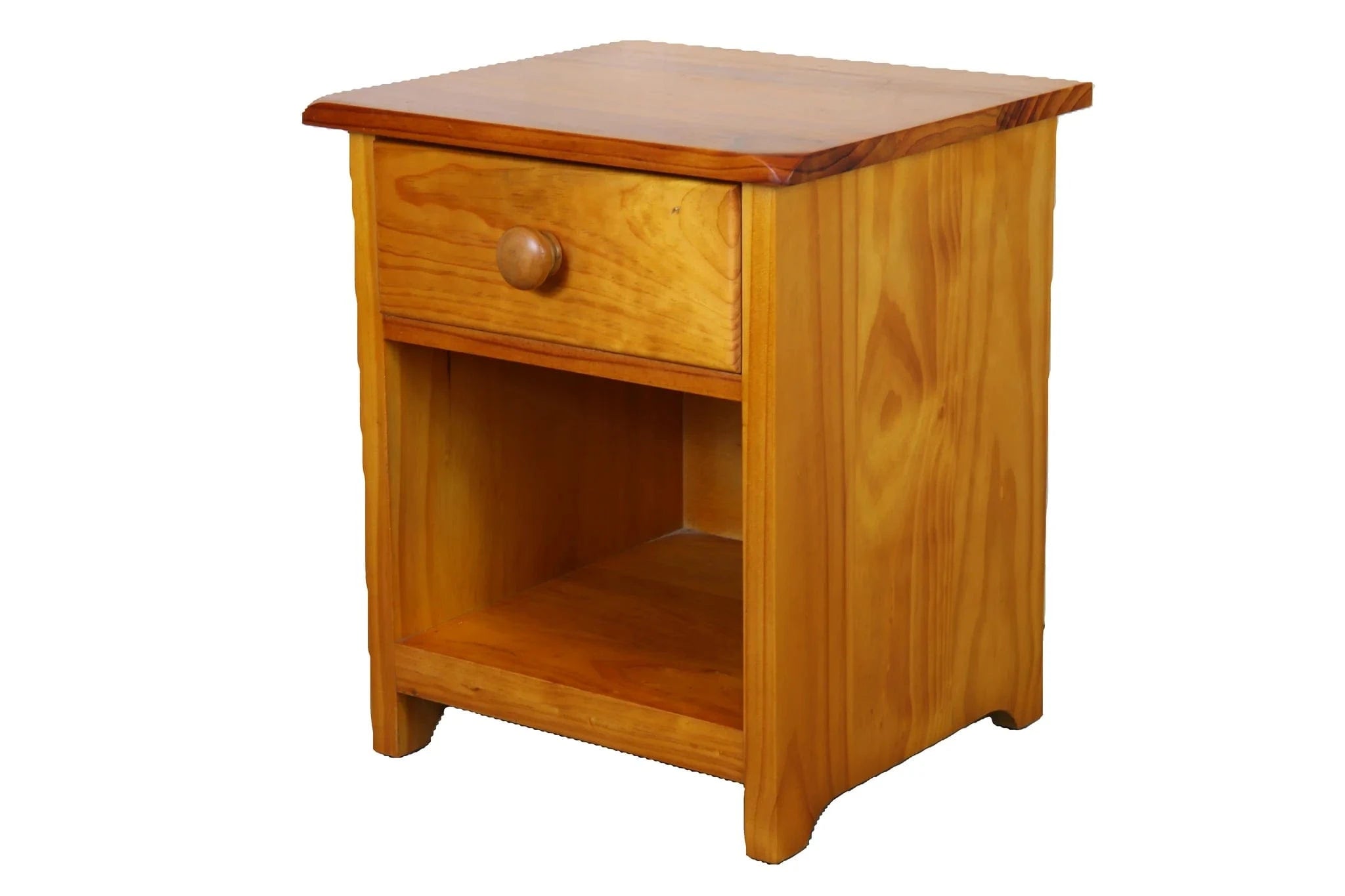 BroDeals Bedside Table NZ Pine Bedside Table - Natural