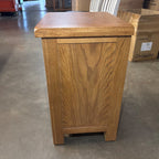 BroDeals Bedside Table Oak 3 Drawer Bedside Table