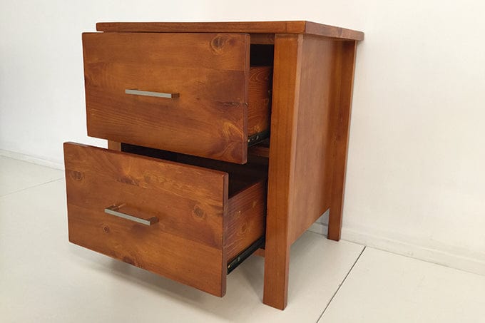 BroDeals Bedside Table TINA 2 Drawer Bedside