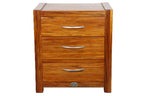 BroDeals Bedside Table Wanaka Rimu Bedside Cabinet - 3 Drawers
