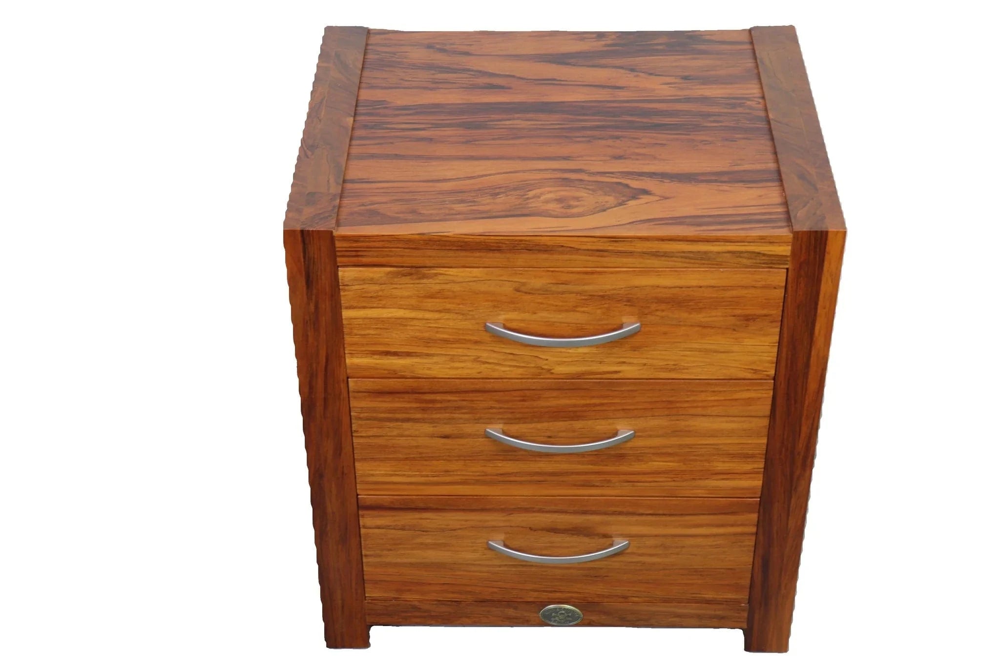 BroDeals Bedside Table Wanaka Rimu Bedside Cabinet - 3 Drawers