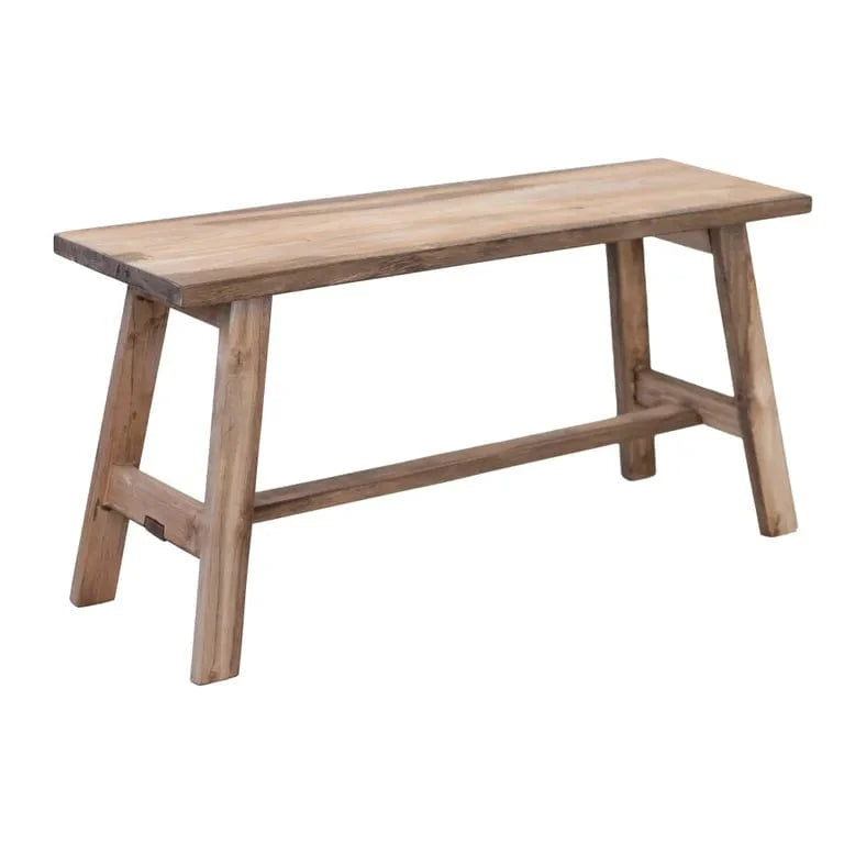 BroDeals Bench Rustico Reclaimed Teak Bench Medium - Natural