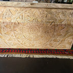 BroDeals Blanket Chest Carved Wooden Trunk