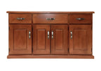 BroDeals Buffet Table Felton 4 Door 3 Drawer Buffet Table