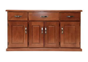 BroDeals Buffet Table Felton 4 Door 3 Drawer Buffet Table