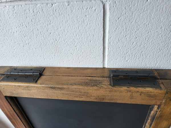 BroDeals Cafe Teak Double Sided Black Board