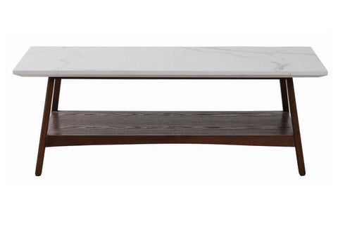 BroDeals Coffee Tables Marble Top Coffee Table