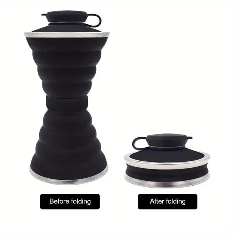 BroDeals Collapsible Water Bottle Collapsible Water Bottle - Black