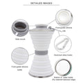 BroDeals Collapsible Water Bottle Collapsible Water Bottle - White
