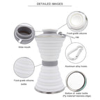 BroDeals Collapsible Water Bottle Collapsible Water Bottle - White