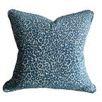 BroDeals Cushion Cover Leopard Design Cushion Cover -  Blue & White