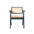 BroDeals Dining Chair Liverpool Rattan Armchair | Dining Chair - Black