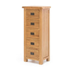 BroDeals dressers Oak 5 Drawer Slimboy