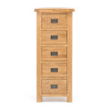 BroDeals dressers Oak 5 Drawer Slimboy