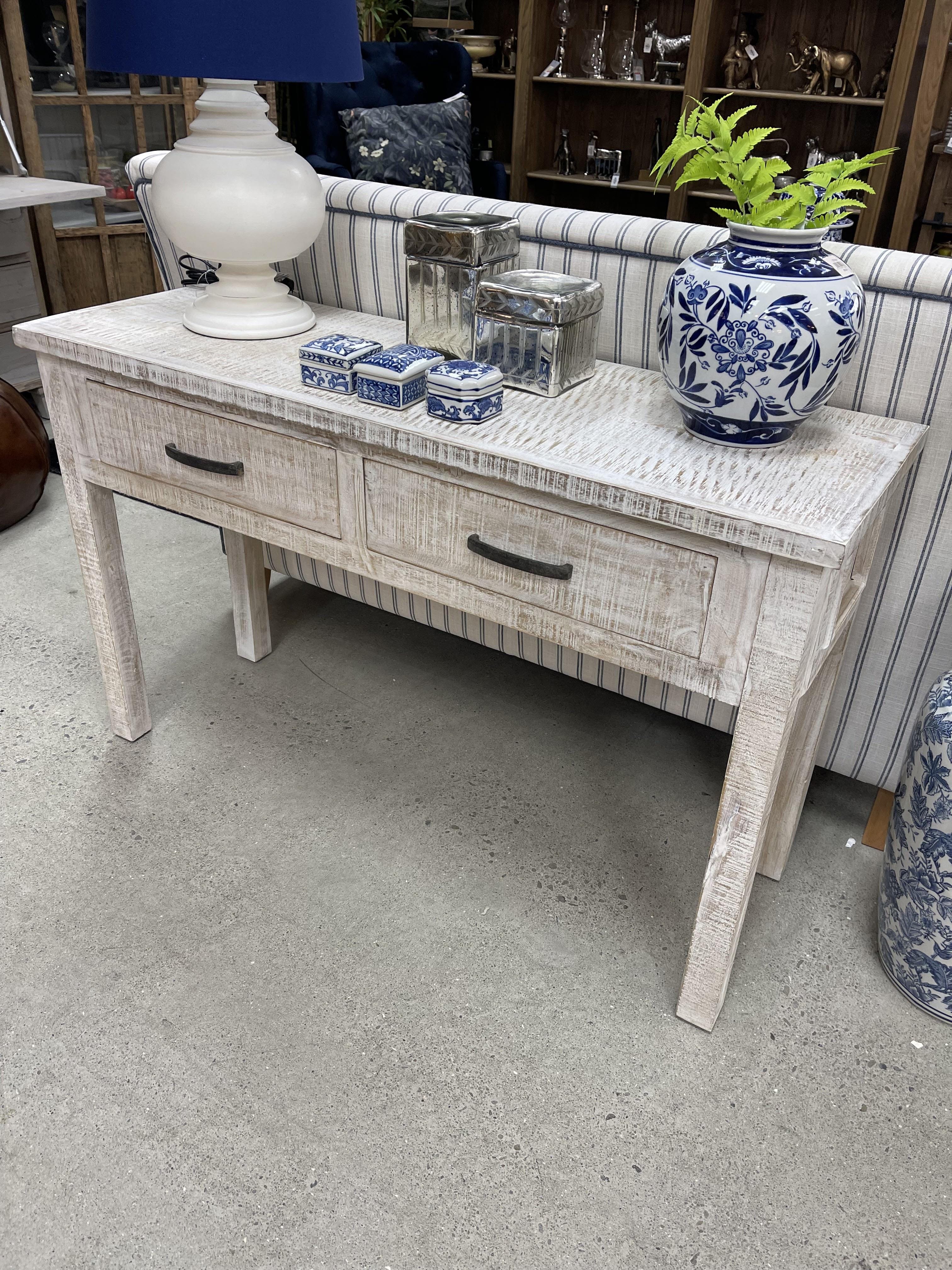 BroDeals End Tables Boho Console Table 2-Drawer