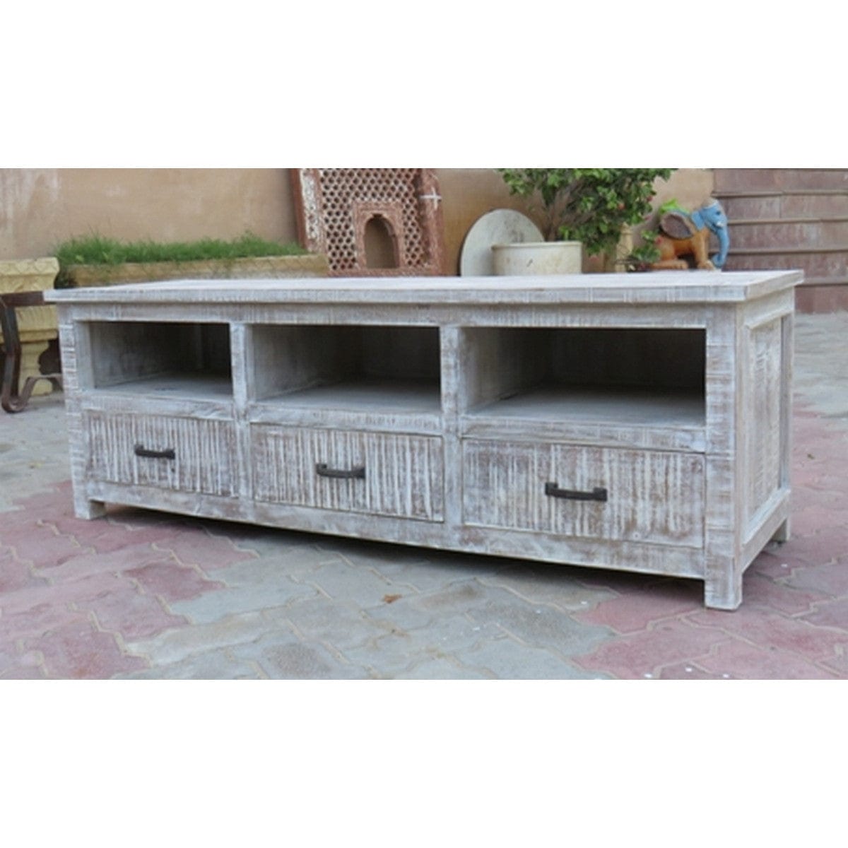 BroDeals Entertainment Centers & TV Stands Boho TV Unit 3-Drawer