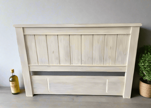 BroDeals Headboard Ballman Queen Headboard - White Wash