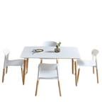 BroDeals Kitchen & Dining Furniture Sets Echo Dining Table Set 5Pcs