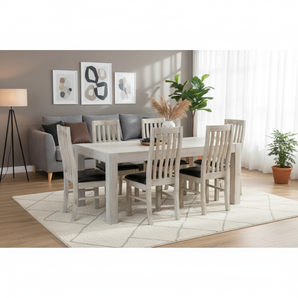 Milan Dining Set - 6 Seater