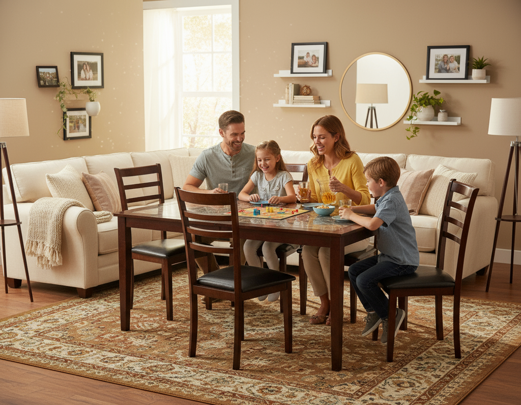 Mission 7 Pcs Dining Suite