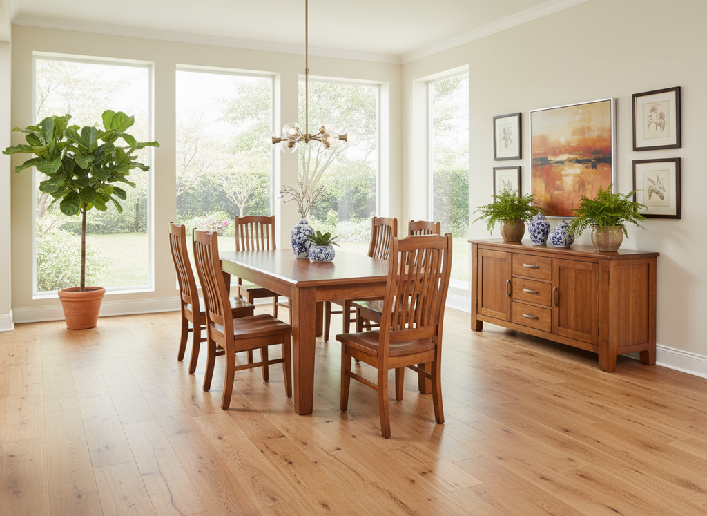 Pine Dining Suite 7Pcs-Natural