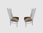 BroDeals Kitchen & Dining Room Chairs Ashland Dining Chairs Set of 2- FABRIC PAD