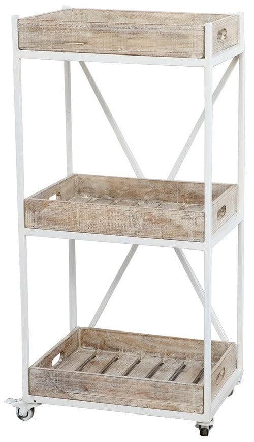 BroDeals Kitchen Trolley Kitchen Trolley-White