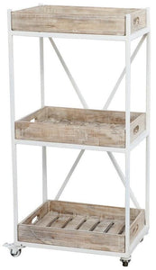BroDeals Kitchen Trolley Kitchen Trolley-White