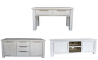 BroDeals Living Room Set Buffet Table | TV Unit | Hall Table - Set of 3