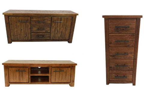 BroDeals Living Room Set Buffet Table| TV Unit | Slimboy | Set of 3