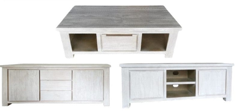 BroDeals Living Room Set Coffee Table | Buffet Table | TV Unit - Set of 3