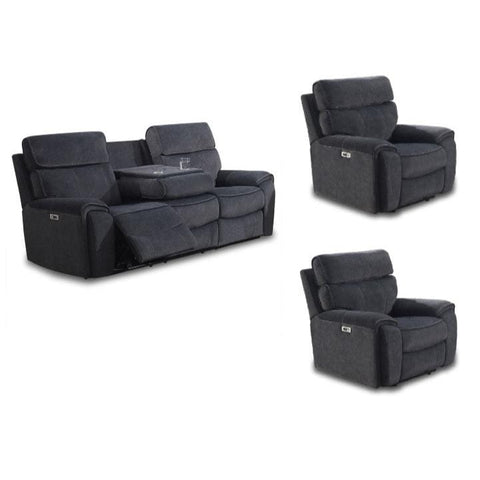 BroDeals Lounge Suite Ashleigh Electric Recliner Lounge Suite - 3+1+1