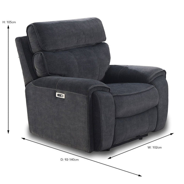 BroDeals Lounge Suite Ashleigh Electric Recliner Lounge Suite - 3+1+1